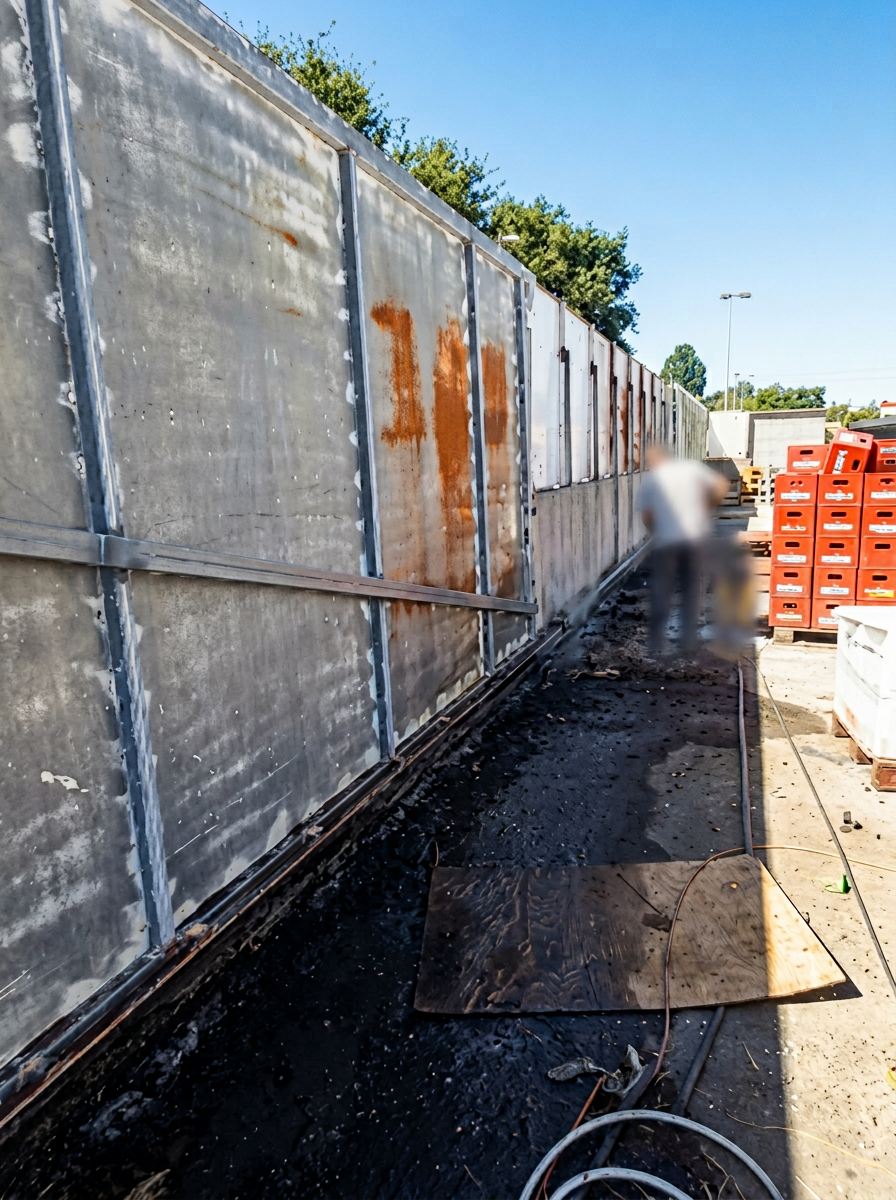 Pintura de muro industrial